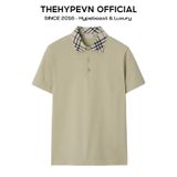  ÁO POLO BURBERRY BBR WOVEN COLLAR (LICHEN) 