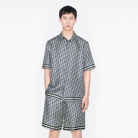  DIOR SET - Shirt, Shorts Dior Silk Hawaiian Oblique [Mirror Quality] 