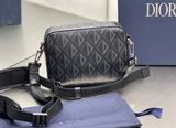  DIOR BAG - Túi Dior Black CD Diamond Canvas (Black) [Mirror Quality] 