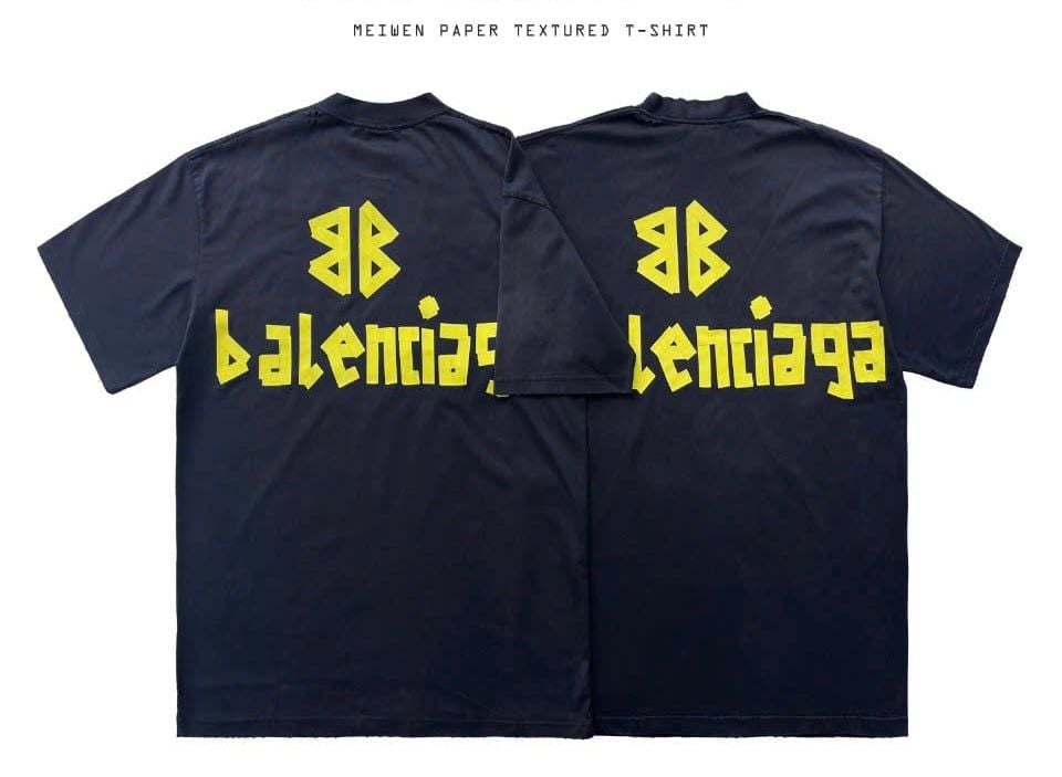  Áo Thun Balenciaga Tape Type Logo Printed (Black) [MIRROR QUALITY] 