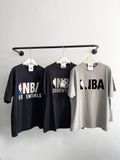 ÁO THUN FOG ESSENTIALS NBA SS25 GREY LOGO (BLACK) 