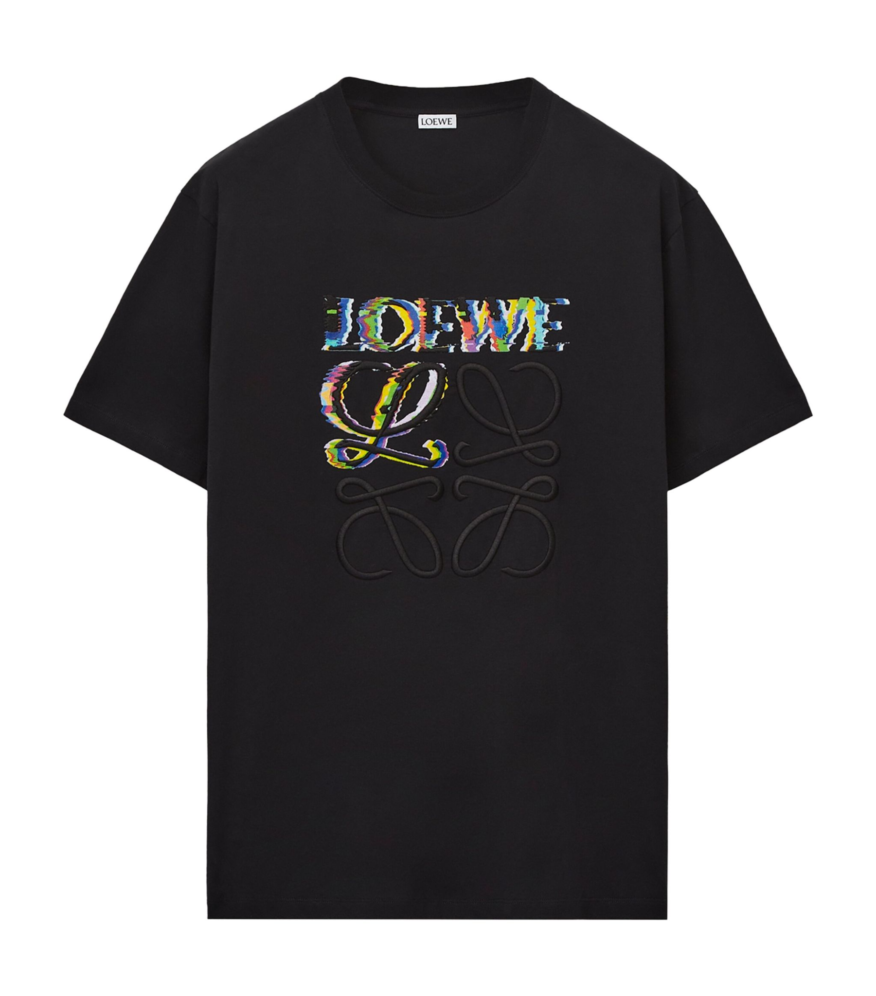  Áo Thun Loewe Glitch Cotton (Black) [Mirror Quality] 