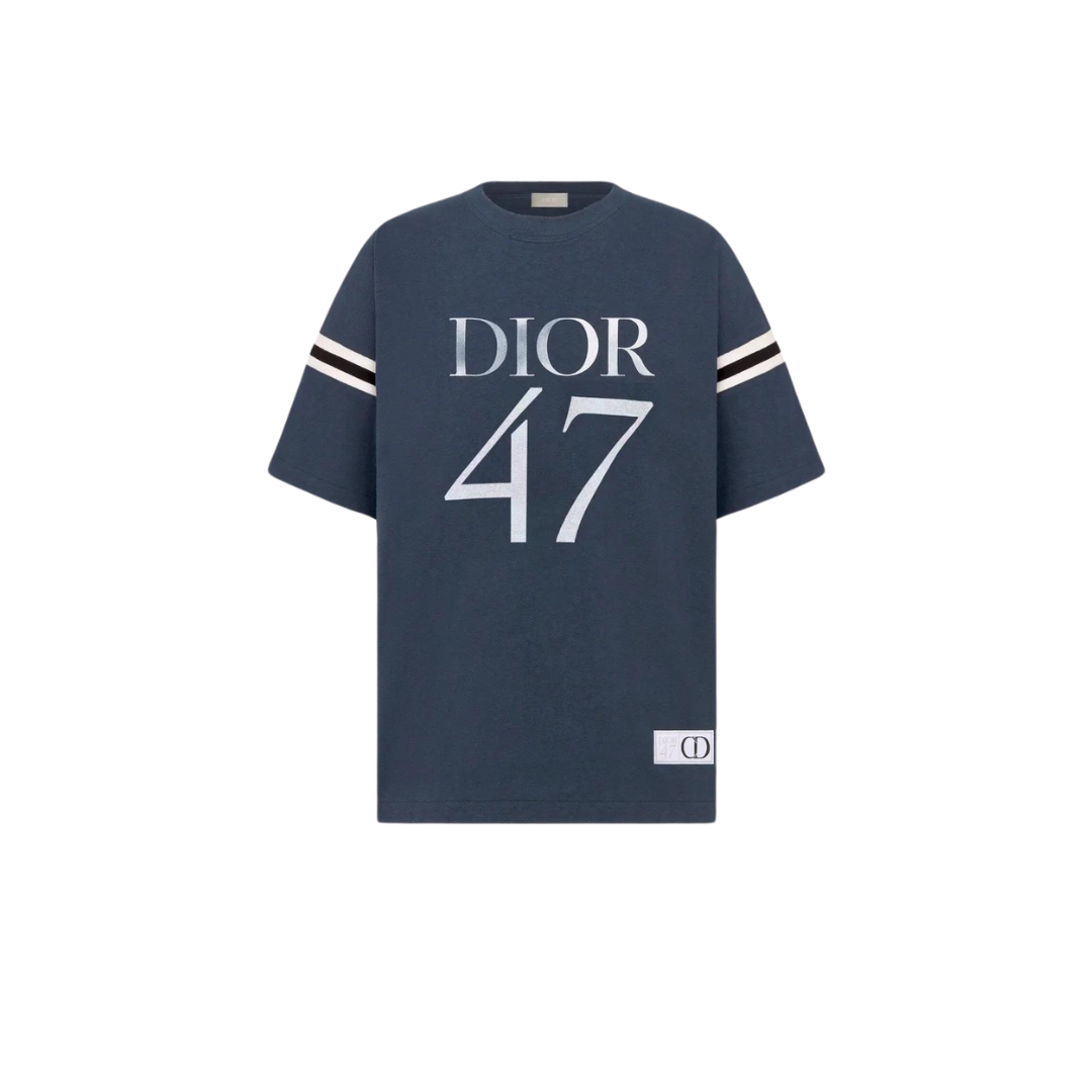  Áo Thun Dior 47 Label SS2024 (Blue) [Mirror Quality] 