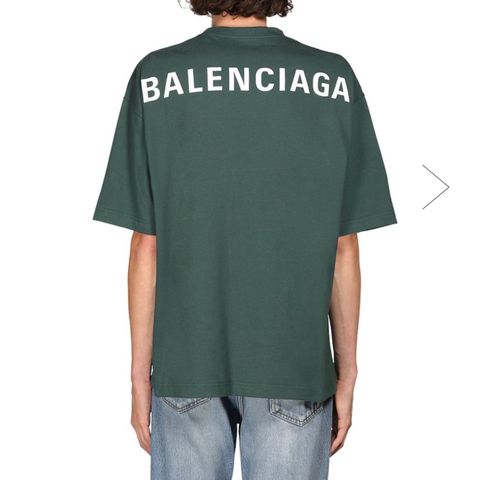 balenciaga back logo tee