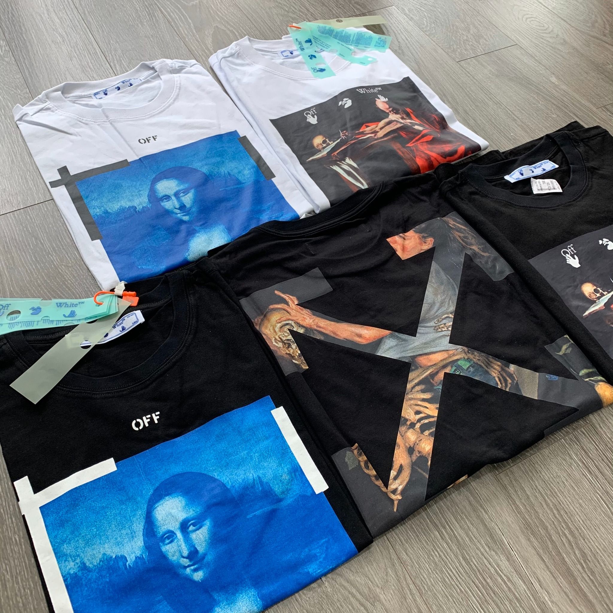  OFF-WHITE TEE - Áo Off-white Monalisa (black) [ Mirror Quaility ] 