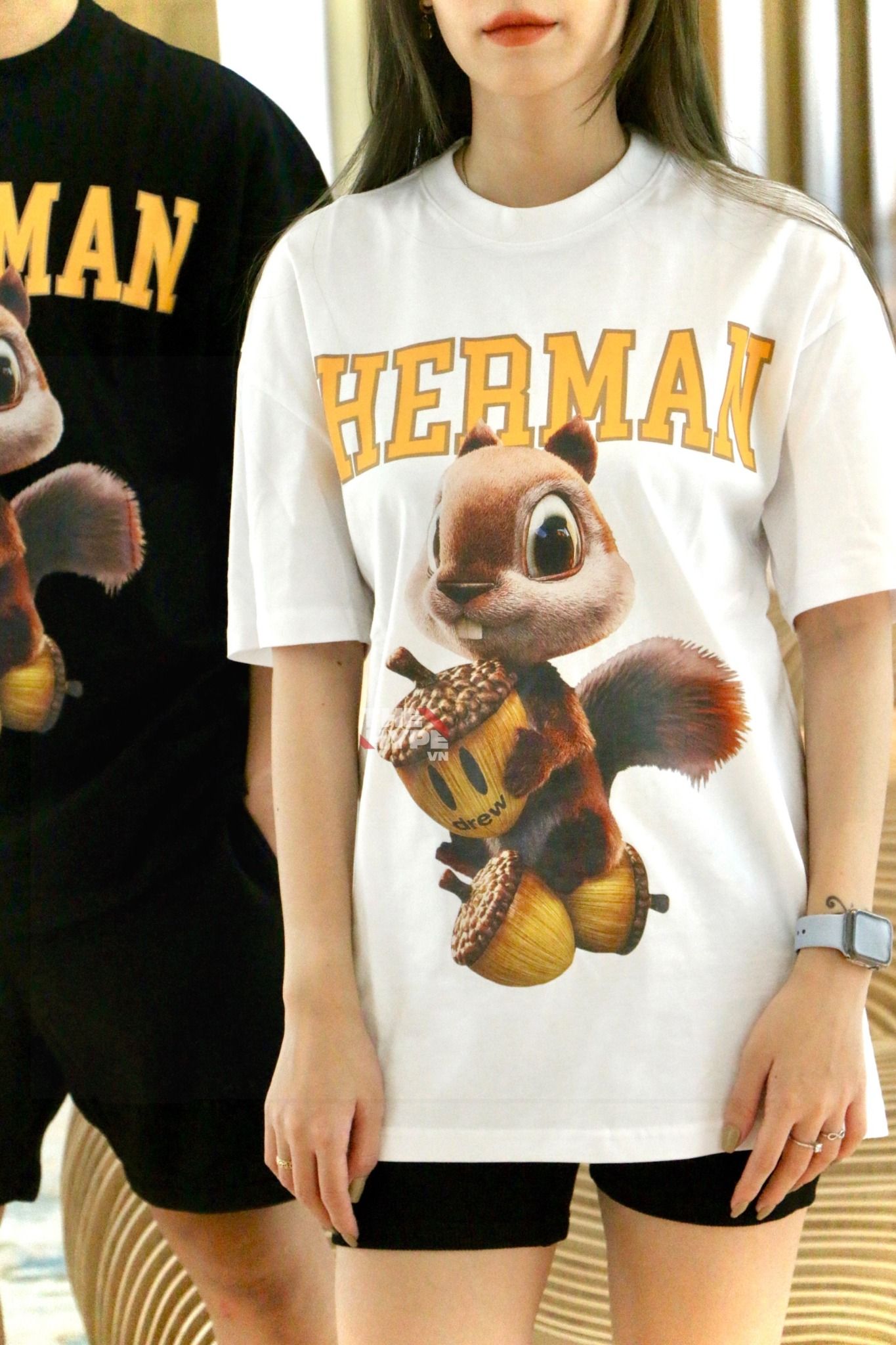  DREW TEE - Áo Thun Drew Sóc Sherman (White) [Mirror Quality] 