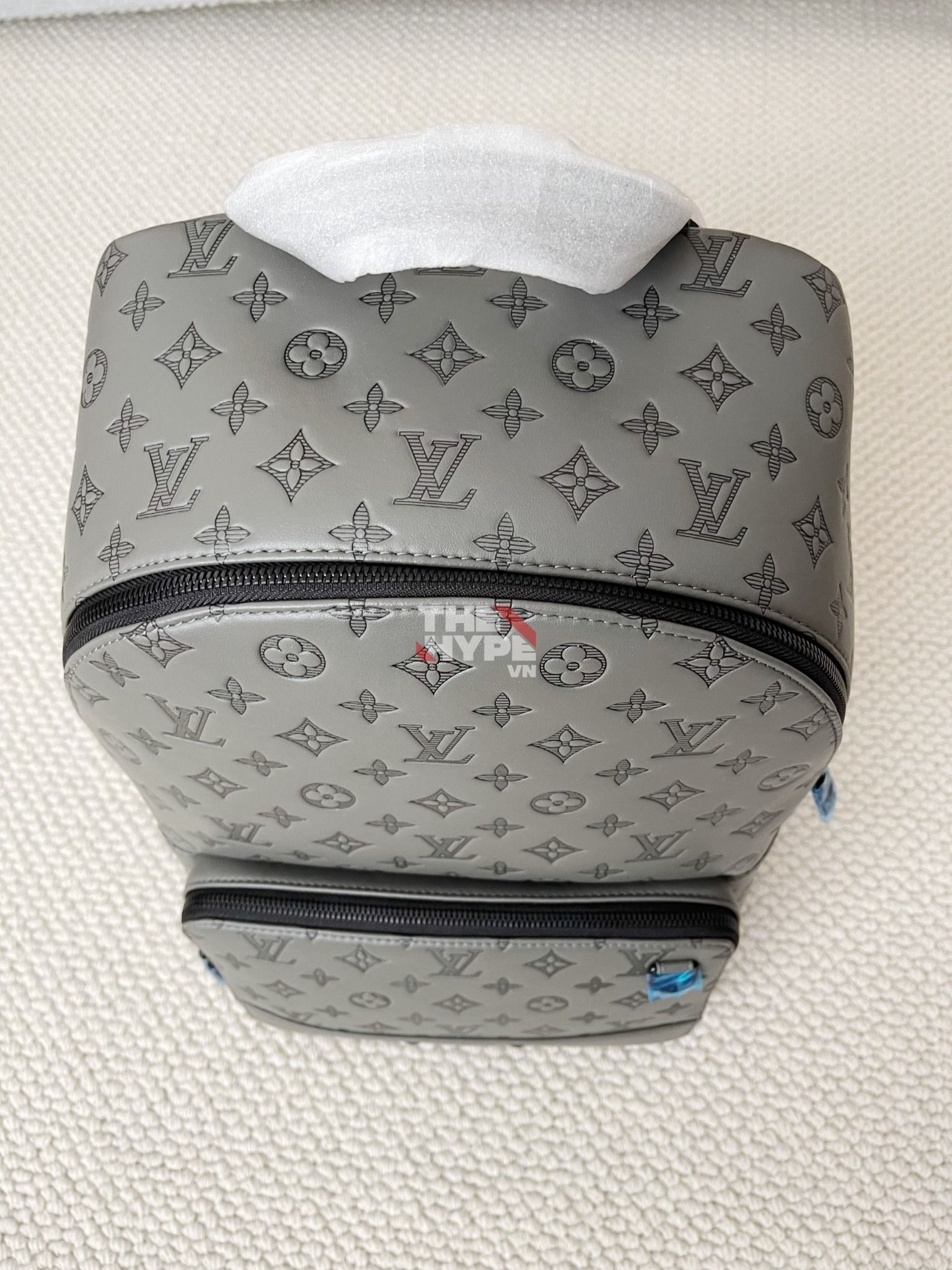  Balo Louis Vuitton Racer Monogram Shadow Leather (Grey) [Mirror Quality] 