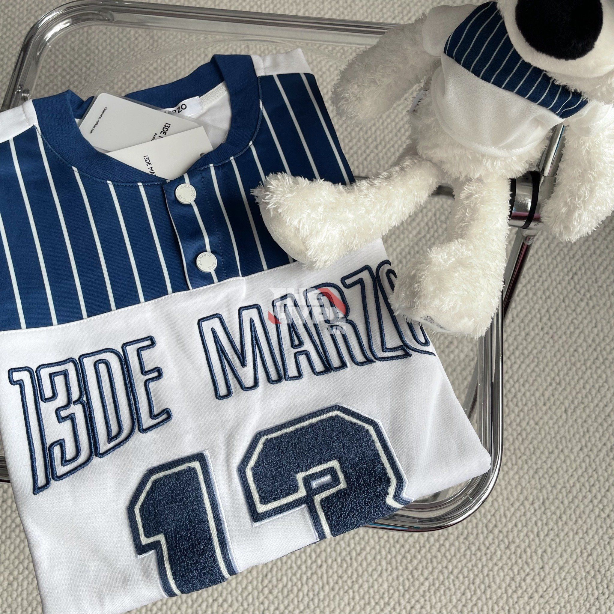  13DE MARZO TEE - Áo Thun Bear Baseball Fan (Bright White) [Mirror Quality] 