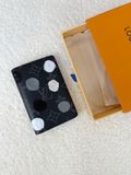  Ví Đựng Card Louis Vuitton x Yayoi Kusama Painted Dots Wallet (Black) [Mirror Quality] 