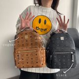  Balo MCM Stark Backpack Small (Cognac) [Mirror Quality] 