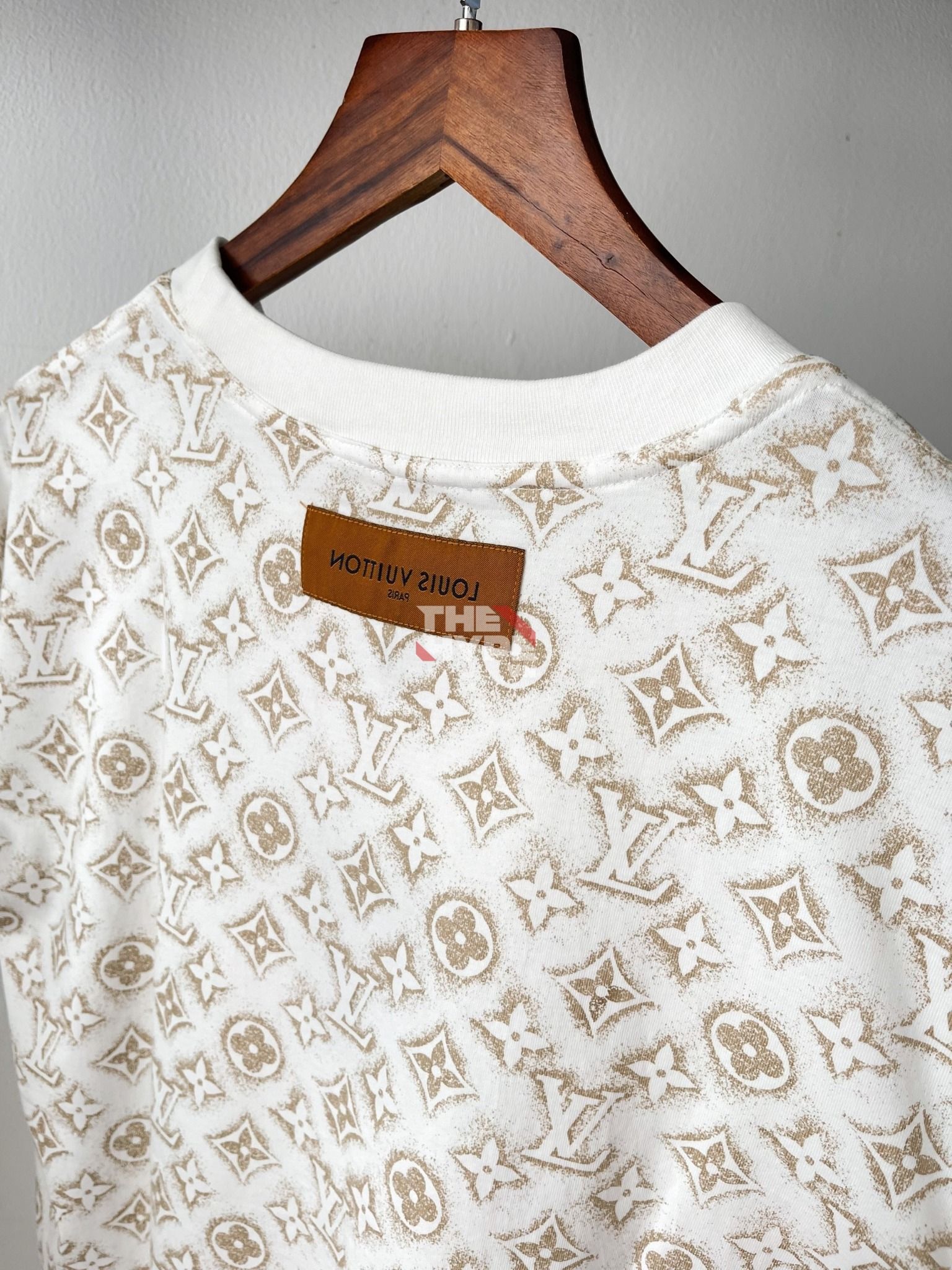  LOUIS VUITTON TEE - Áo LV Monogram Cotton (White) [Mirror Quality] 