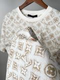  LOUIS VUITTON TEE - Áo LV Monogram Cotton (White) [Mirror Quality] 