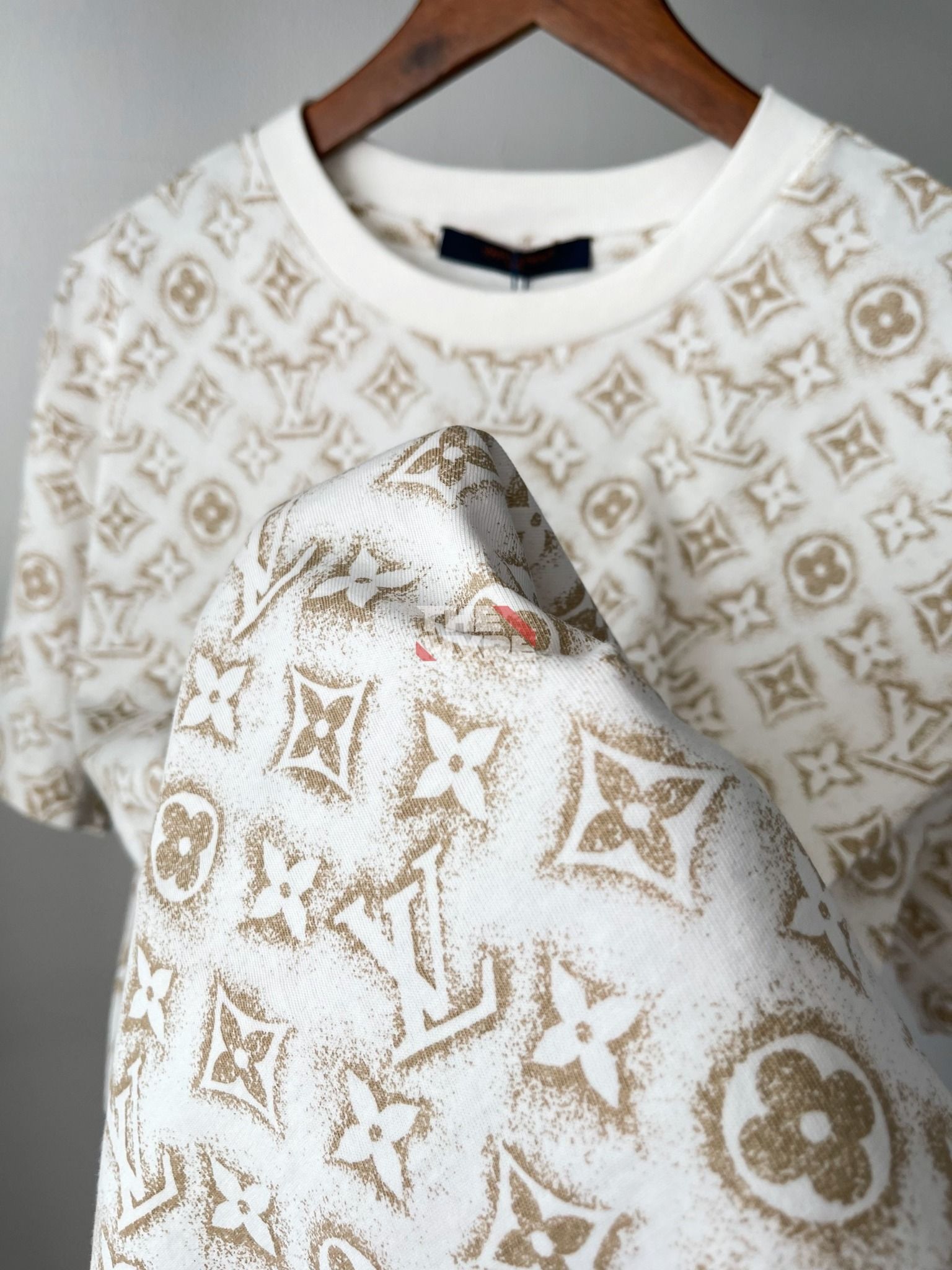 LOUIS VUITTON TEE - Áo LV Monogram Cotton (White) [Mirror Quality] 