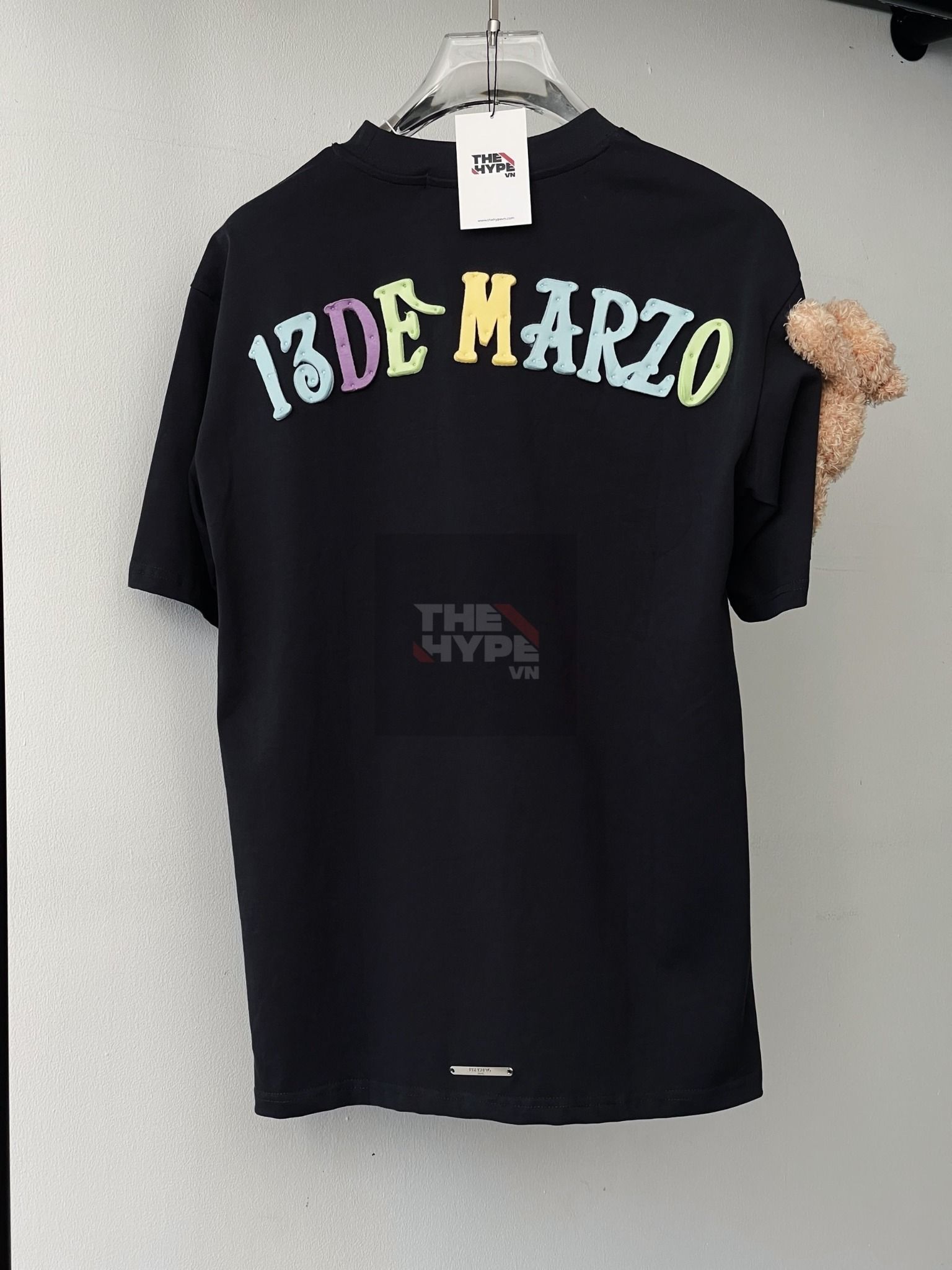  13DE MARZO TEE - Áo Thun Macaron Logo Forest River (Black) [Mirror Quality] 