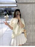  Áo Thun 13de Marzo Bear Knit Suture (Biege) Best Quality 