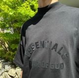  FOG TEE - Áo FOG Essentials Logo Suede SS23 (Jet Black) [Mirror Quality] 
