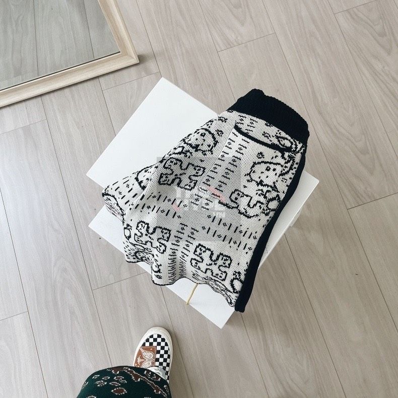  RHUDE SHORTS - Quần Ngắn Rhude Banco Knit (Cream) [Mirror Quality] 