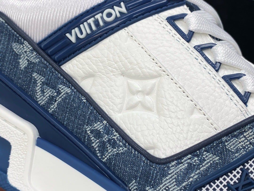  Giày LV Trainer Sneaker (Blue) [Mirror Quality] 