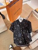  Áo Sơ Mi Jacket Louis Vuitton LV Baseball Monogram Denim (Black) [Mirror Quality] 