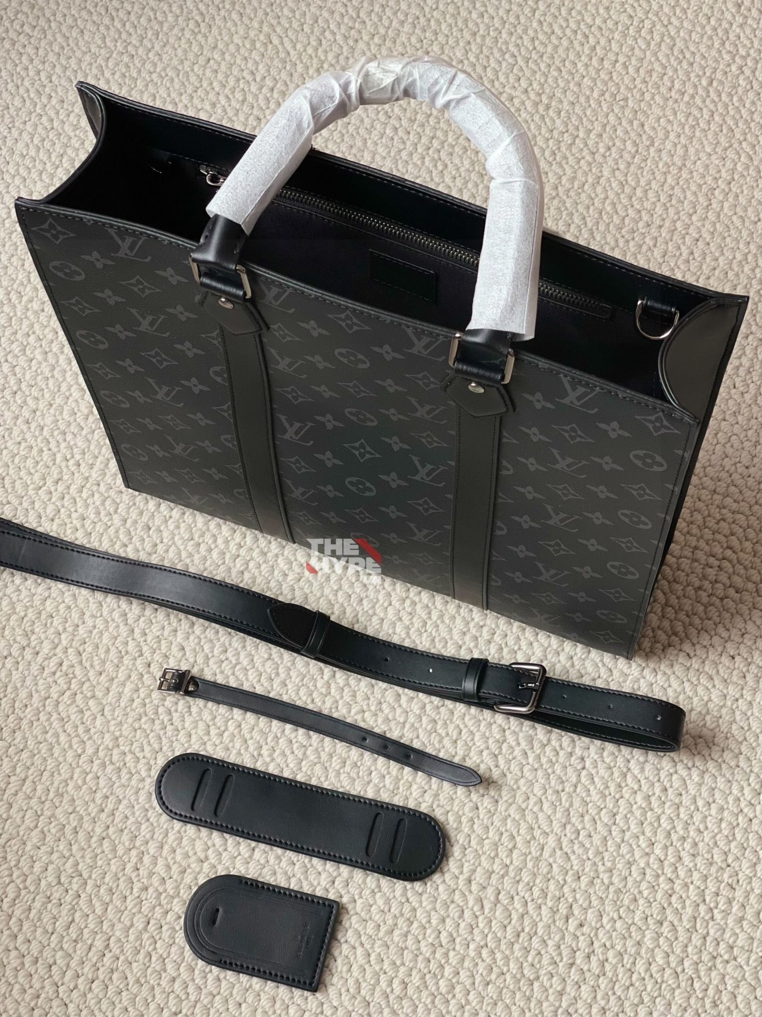  LOUIS VUITTON BAG - Túi LV Sac Plat (Black) [Mirror Quality] 