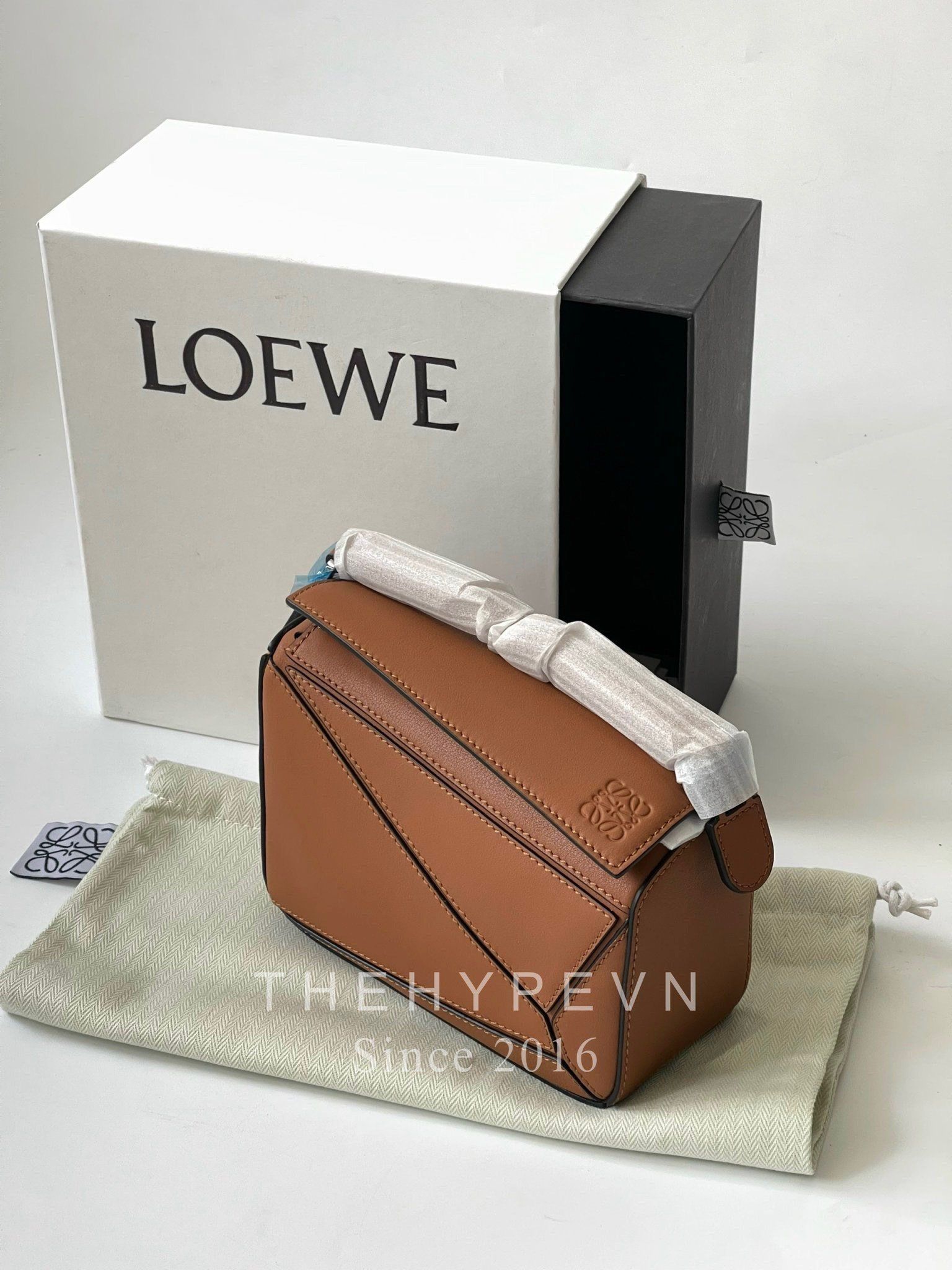  Túi Loewe Puzzle Classic Size Mini (Tan) [Mirror Quality] 