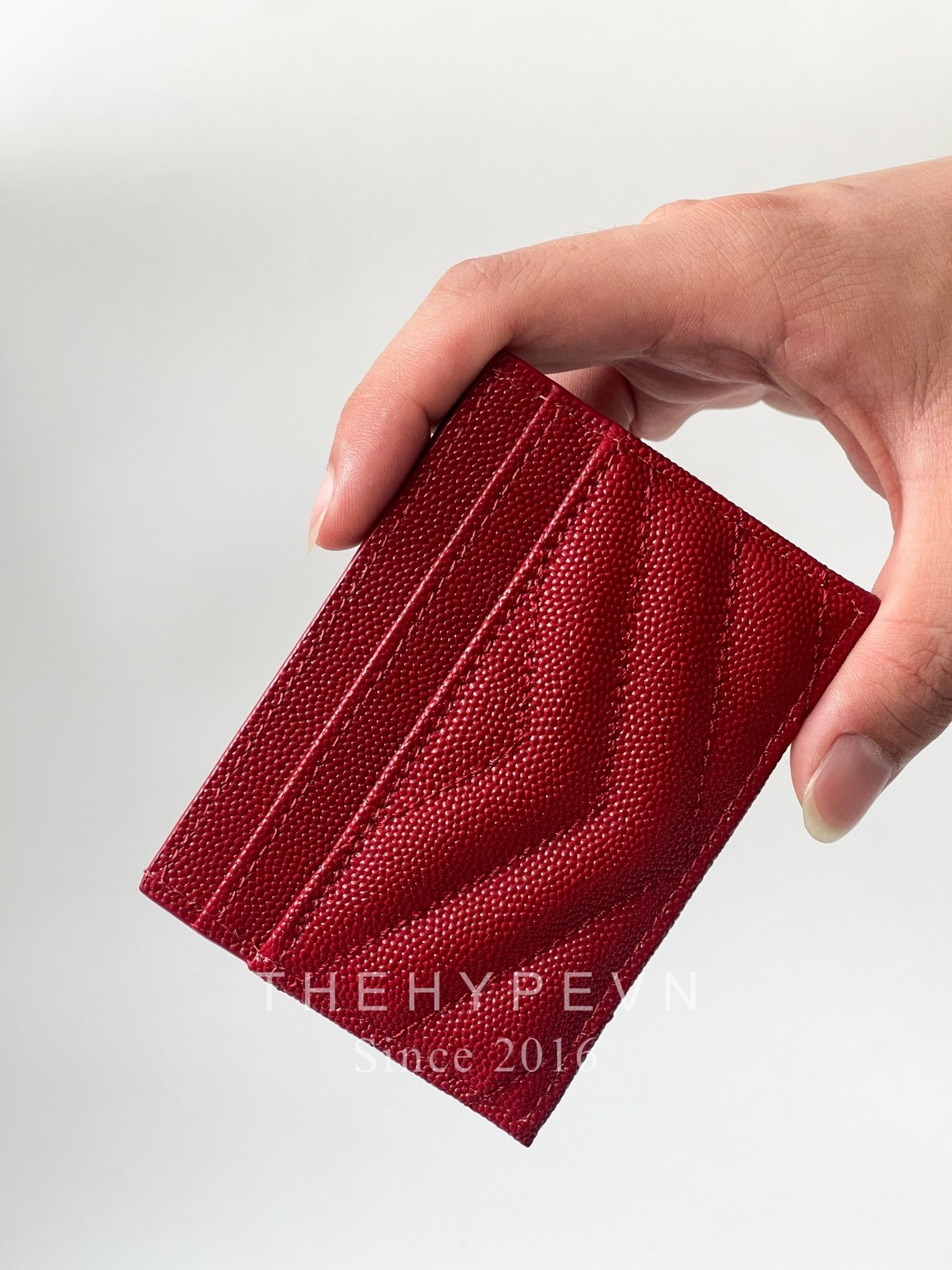  Card Holder Saint Laurent YSL Logo Yellow (Red) [Mirorr Quality] 