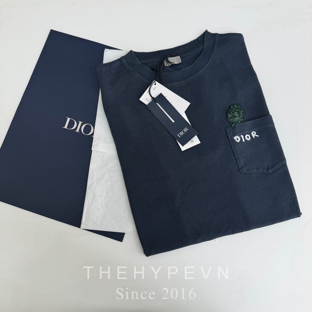  Áo Thun Dior Otani SS24 (Navy) [Mirror Quality] 