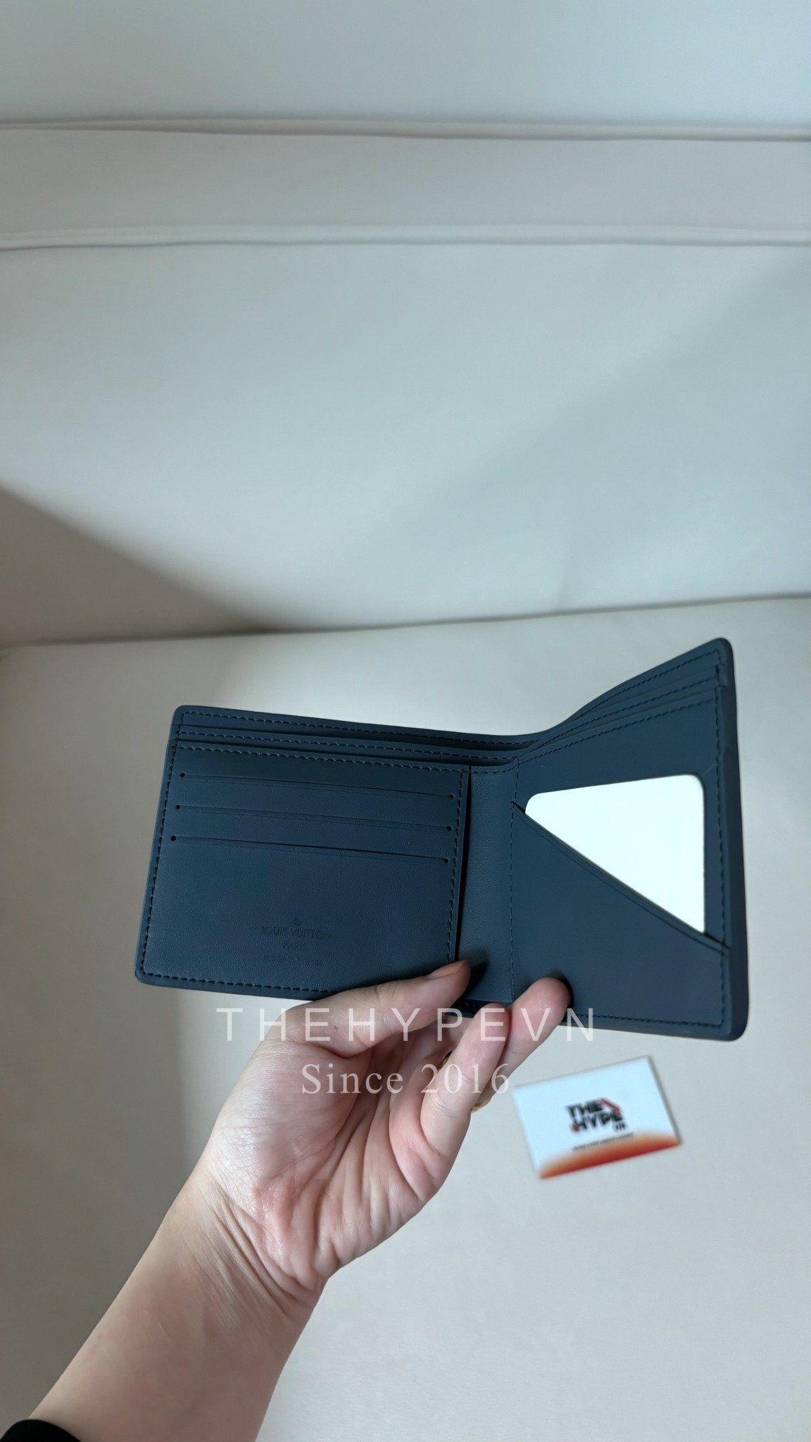  LOUIS VUITTON WALLET -Ví LV Aerogram Multiple Wallet (Atlantic Blue) [Mirror Quality] 