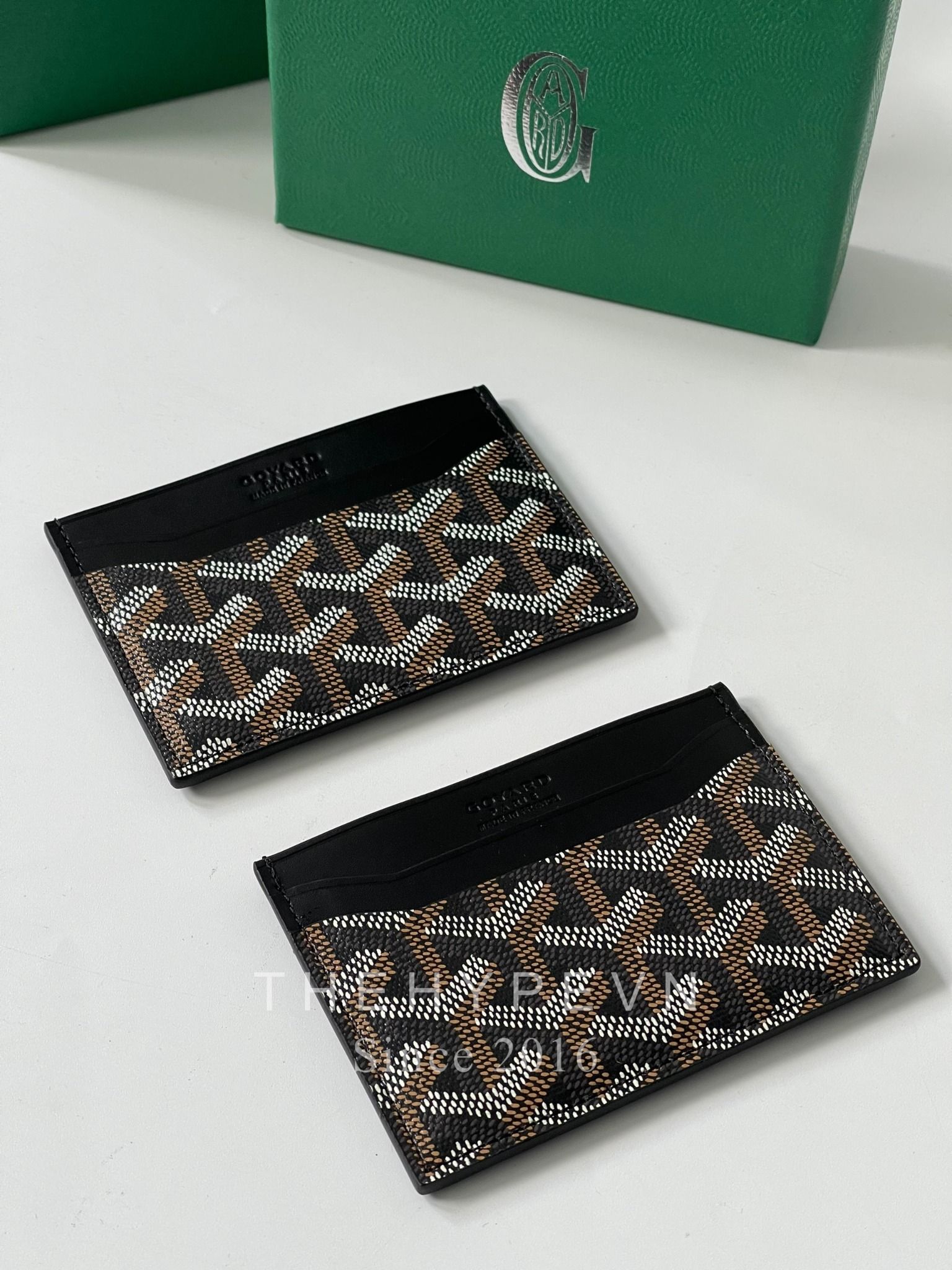  GOYARD CARD WALLET - Saint-Sulpice Card Wallet (Đen) [MIRROR QUALITY] 