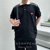 Áo Polo Gucci GC Cruise Retro GG SS24 (Black) [Mirror Quality] 