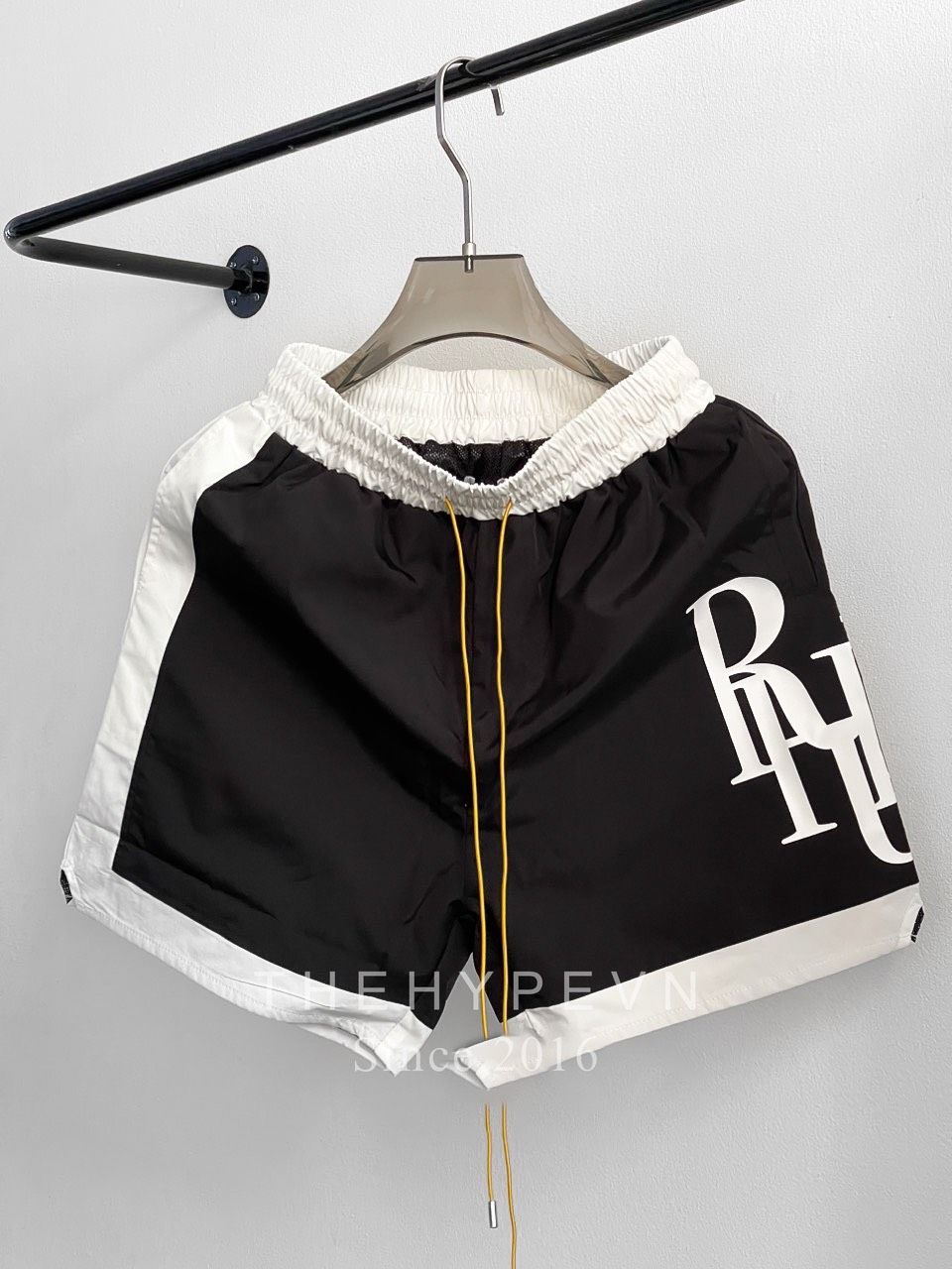  Quần Shorts Rhude Logo B-Side (Black) [Mirror Quality] 