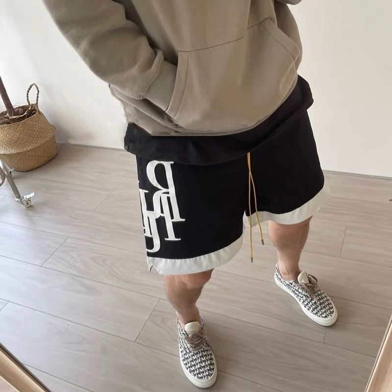  Quần Shorts Rhude Logo B-Side (Black) [Mirror Quality] 