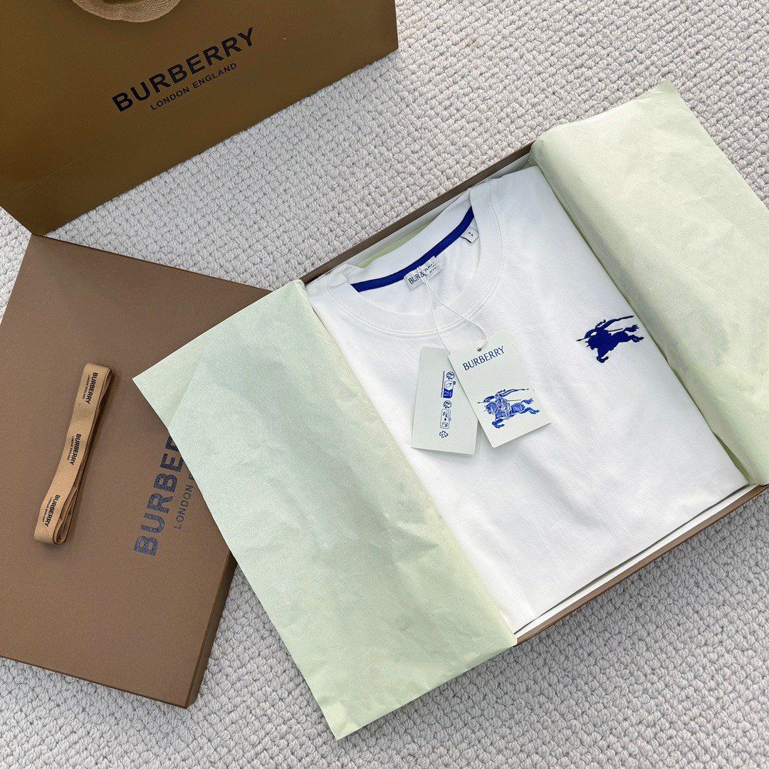  Áo thun Burberry BBR Cotton T-shirt (White) [Mirror Quality] 