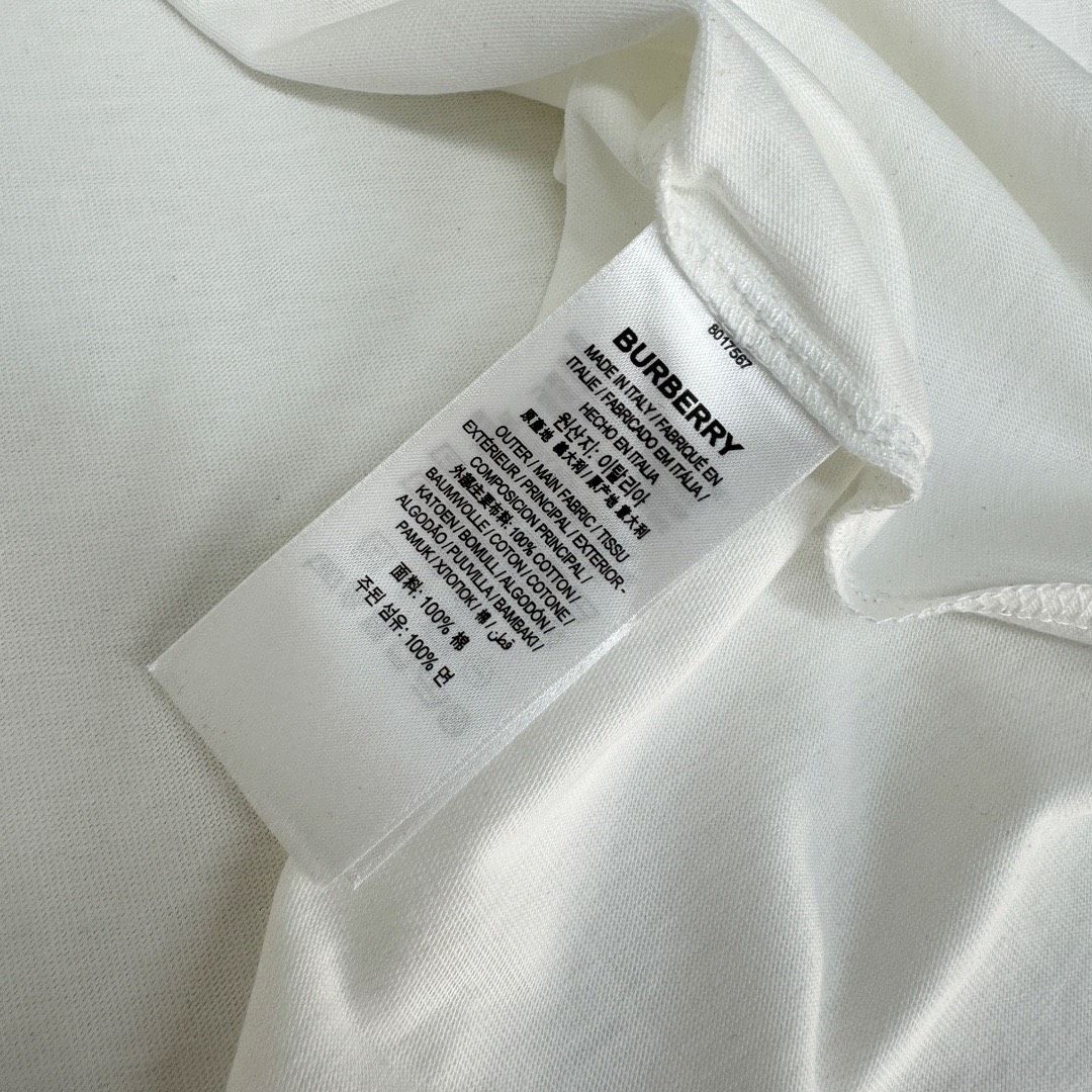  Áo thun Burberry BBR Cotton T-shirt (White) [Mirror Quality] 