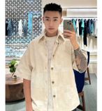  ÁO SƠ MI LOUIS VUITTON LV DAMIER DENIM JACKET (CREAM) 