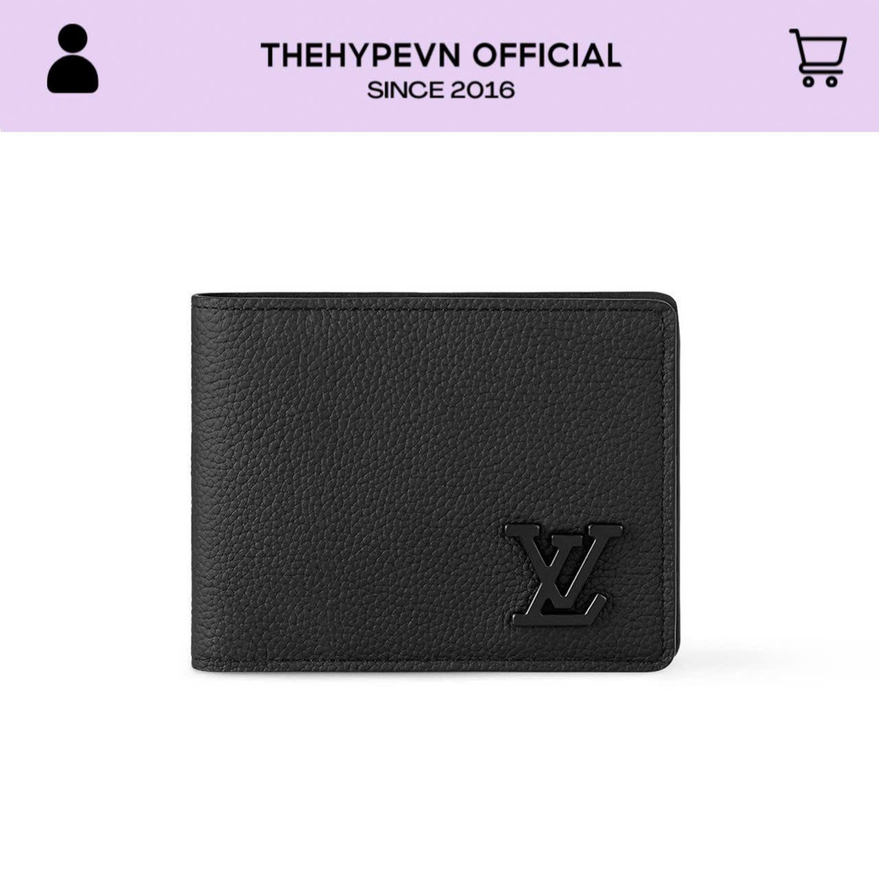  LOUIS VUITTON WALLET -Ví LV Aerogram Multiple Wallet (Black) [Mirror Quality] 