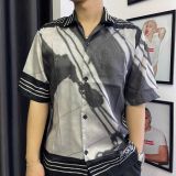  ÁO SƠ MI LOUIS VUITTON LV AMERICA CUP SILK (BLACK/WHITE) 