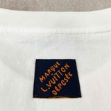  ÁO THUN LOUIS VUITTON LV EMBELLISHED SNAKE RIBBON (CREAM) 