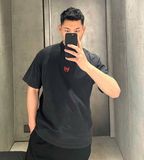  ÁO THUN BALENCIAGA BLCG RED LAUREL (BLACK) 