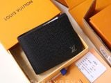  VÍ NGẮN LOUIS VUITTON LV TAIGA (BLACK) 