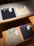  ÁO POLO BURBERRY BBR WOVEN COLLAR (MAGNET) 