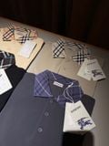  ÁO POLO BURBERRY BBR WOVEN COLLAR (MAGNET) 