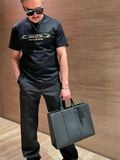 ÁO THUN LOUIS VUITTON LV EMBELLISHED EMBROIDERED CHEST (BLACK) 