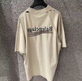  ÁO THUN BALENCIAGA BLCG INSIDE OUT WAVE (CREAM) 