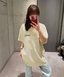  ÁO THUN BALENCIAGA BLCG INSIDE OUT WAVE (CREAM) 