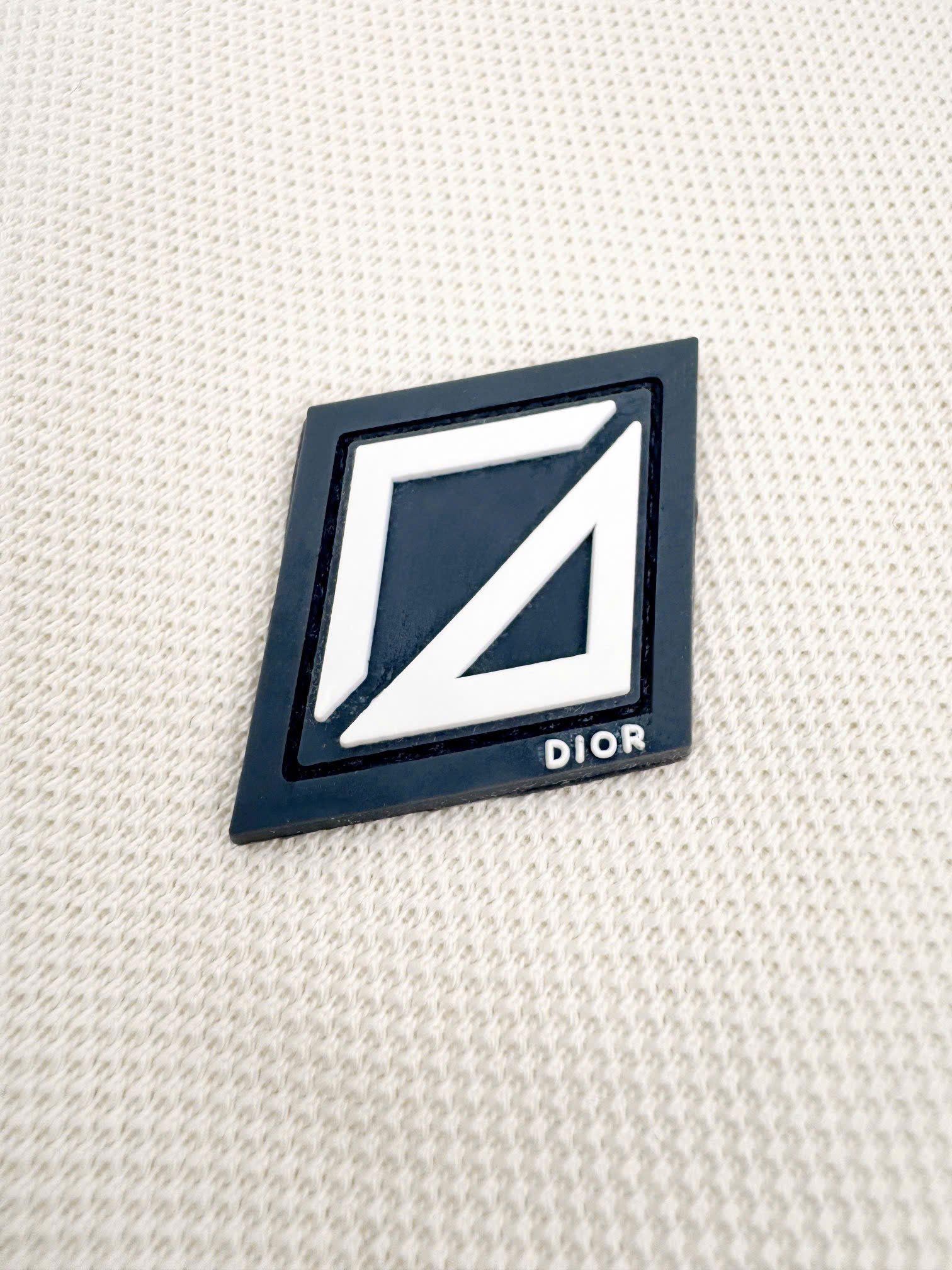  ÁO POLO DIOR CD DIAMOND LOGO (WHITE) 
