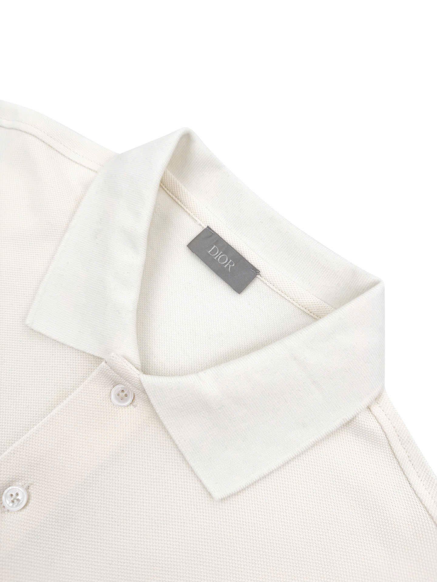  ÁO POLO DIOR CD DIAMOND LOGO (WHITE) 