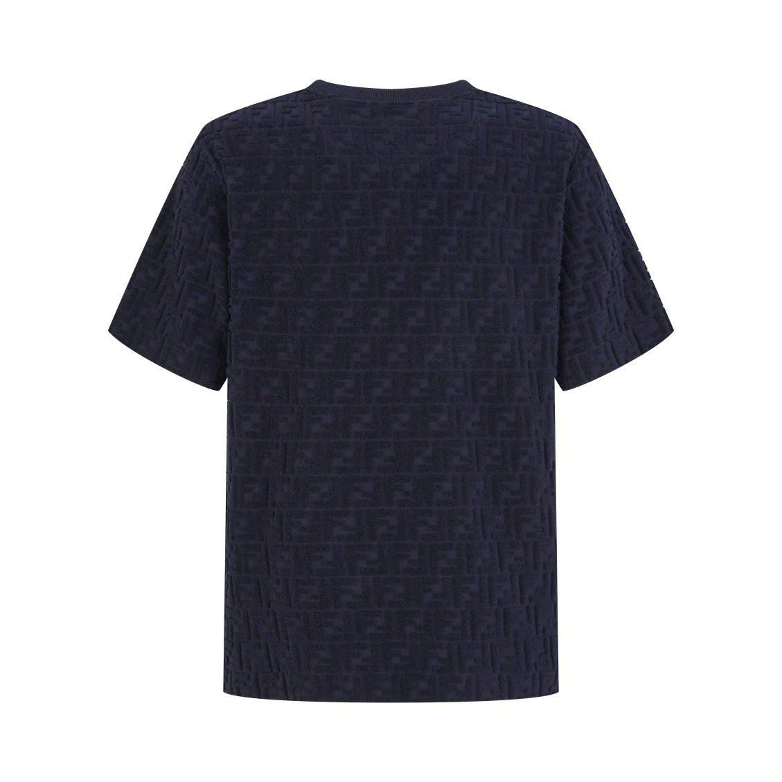  ÁO THUN FENDI PIQUÉ COTTON (NAVY) 