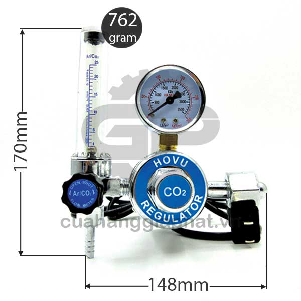 Đồng hồ khí CO2 HOVU
