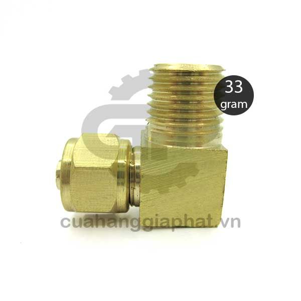Co nối ren ngoài siết ống cam